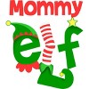 Women's Design By Humans Mommy Elf Christmas By personalized Racerback Tank Top - 2 of 3