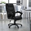 Emma and Oliver High Back LeatherSoft Executive Ergonomic Office Chair-Arms - 2 of 4