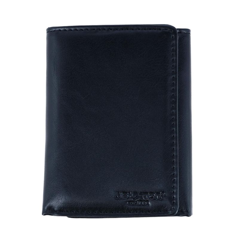 Buxton Men's RFID Distressed Vegan Leather Trifold Wallet, 1 of 4