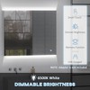 LED Medicine Cabinet, Wall-Mounted Bathroom Vanity Mirror Organizer with Dimmer Touch Switch, USB Charged - 4 of 4