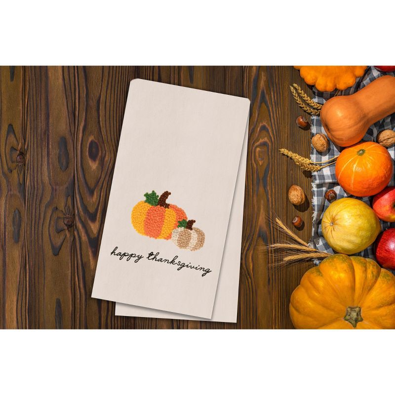C&F Home Happy Thanksgiving French Knot Flour Sack Kitchen Towel, 3 of 5