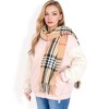 Anna-Kaci Women's Plaid Pattern Scarf with Fringed Edges and Soft Lightweight Material for Year-Round Use - 3 of 4