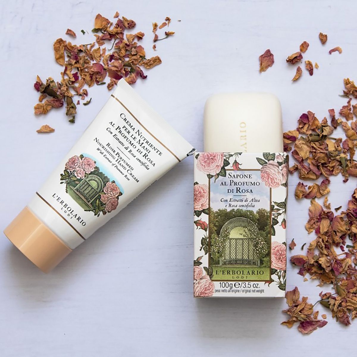 L'Erbolario Rose Perfumed Nourishing Hand Cream - Hand Cream for Dry Skin - 2.5 oz - thumbnail 2