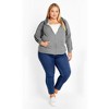 Avenue Side Stripe Zip Hoodie - 3 of 4