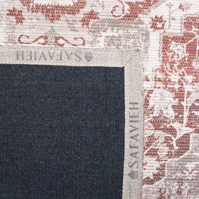 Gray Cotton Synthetic 8' x 10' Handmade Flat Woven Rug