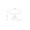 HomeStock round counter height table - 3 of 4