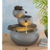 Wind & Weather Lighted Three-Tier Indoor Fountain with Electric Pump - 2 of 4