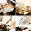 REGALWOVEN Soft Floral Oven Mitts, Heat-Resistant Cooking Gloves, Thick Cotton Lining, Gripping for Baking, Kitchen Mitts Set of 2 - 2 of 4