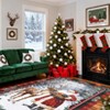 COZONY Christmas Kitchen Rugs and Mats, Non-Slip Santa Claus & Elk Holiday Floor Mats, Washable Red Christmas Runner for Home Hallway Decor - 2 of 4
