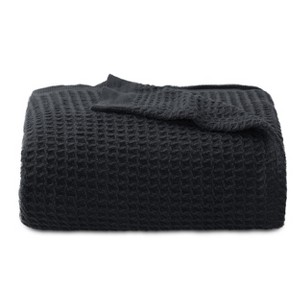 Bedsure | Waffle Weave 100% Cotton Solid Blanket For All Season, Breathable and Soft, Waffle Weave Blanket for Summer Spring, Bed Blanket, Best Gift - 1 of 4