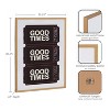 Kate & Laurel All Things Decor 16"x20" Gallery Preppy Retro Positive Quote Good Times Ticket Print by The Creative Bunch Studio Gold - 3 of 4