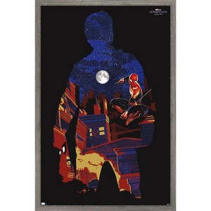 Trends International Marvel Spider-Man: No Way Home - Silhouette Framed Wall Poster Prints - 1 of 4