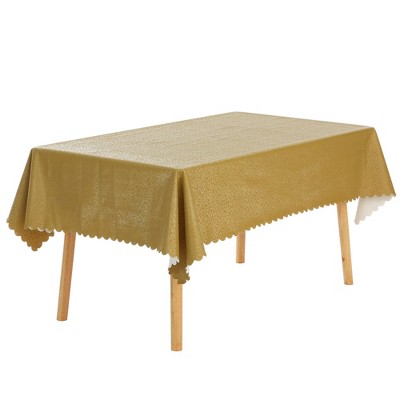 Unique Bargains Rectangle PVC Wrinkle-Resistant Washable Suitable Restaurant Table Cover 1 Pc