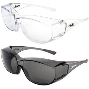 2 Pairs of Global Vision Eyewear Oversite Safety Motorcycle Glasses - 1 of 4