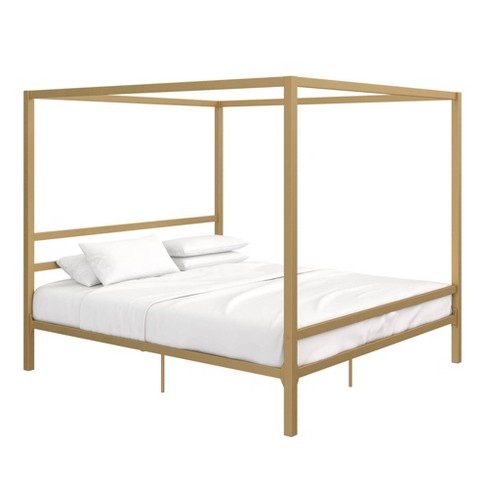 gold canopy bed wayfair