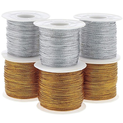 Hair Braiding and Craft Making 100 Meters/ 109 Yards Gold String Cord Craft String for Wrapping Diameter, 1mm
