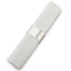 Silver Spoons Elegant Square Napkin Rings Set of 6, Glitz Design Napkin Holders for Table Setting  - 3 of 3