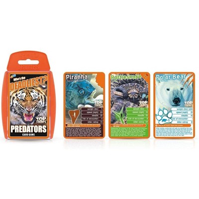 Top Trumps Deadliest Predators Top Trumps Card Game