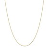 Black Bow Jewelry 1.15mm 10K Yellow Gold Solid Cable Rope Chain Necklace - 3 of 4