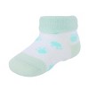 CTM Infant's Soft & Fancy Solid and Patterned Socks (3 Pack) - 2 of 4