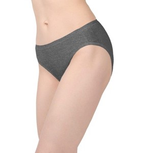 Memoi Combed Cotton Basic Hipster Panties 3 Pack - 1 of 4
