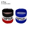 Unique Bargains Adjustable Elastic Basketball Team Training Captain's Armband 2 Pcs - 3 of 4