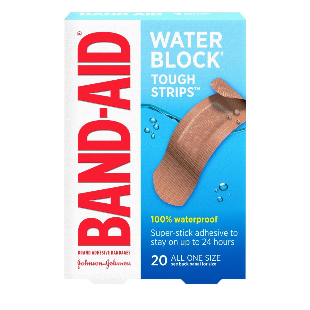 UPC 381370048336 product image for Band-Aid Brand Tough-Strips Waterproof Adhesive Bandages - 20ct | upcitemdb.com
