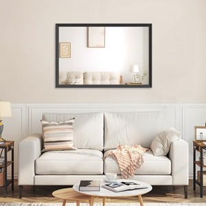 CAVINAS 60 x 40 Inch Modern Vanity Mirror, Bathroom Mirror with Aluminum Frame, Wall Mirror for Bathroom, Bedroom - 1 of 4