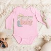 Country Baby Outline Pastel - Baby Long Sleeve Bodysuit - 3 of 4