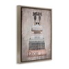 Stupell Industries Book Stack Heels Metallic Pink Floating Frame Canvas Art - 2 of 4