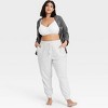 Women's Beautifully Soft Fleece Lounge Jogger Pants - Stars Above™ Charcoal  4x : Target