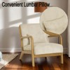 RISOKEYS Mid-Century Modern Accent Chair with Pillow: Stylish Corduroy Upholstery & Easy Assembly - for Living Room, Bedroom, Balcony Decor - 2 of 4