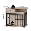 Kumasinova 35.43" Dog Crate Furniture,Dog Cage with Storage,Dog Kennel Indoor End Table with Tray,Dog Crates for Medium Dogs - 2 of 4