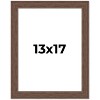 PosterPalooza | 13x17 Wide Barnwood Picture Frame, UV Acrylic, 6 Finishes - Grey, Brown, White, and Black - 2 of 4