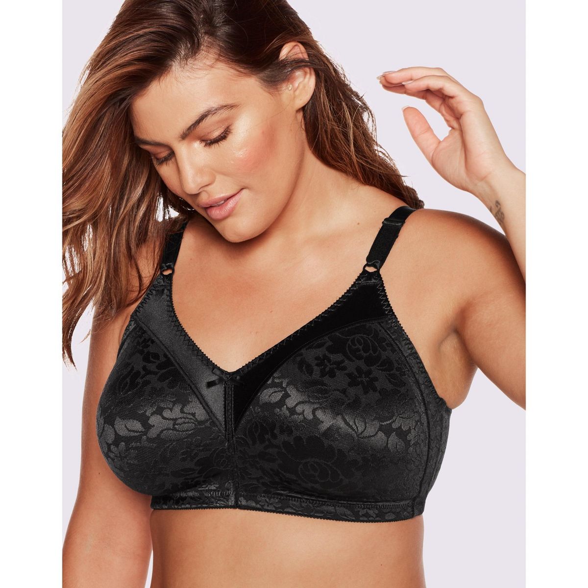 Double Support Lace Wireless Bra - thumbnail 7
