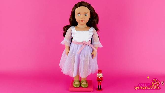 Our Generation Clara with Mini Nutcracker 18&#34; Ballerina Doll, 2 of 6, play video