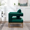 CAVINAS Polyester Accent Chair with Cut-Out Arms and Mid-Height Backrest,Modern Upholstered Living Room Chairs,Reading Chairs for Living Room - 4 of 4