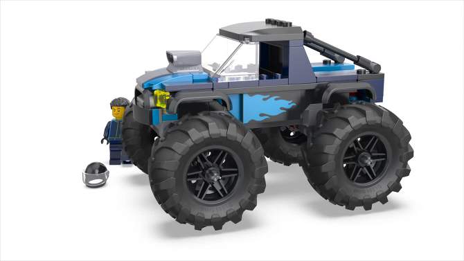 LEGO City Blue Monster Truck Off-Road Toy, Mini Monster Truck 60402, 2 of 8, play video