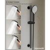 YAWWALK 3-Spray Wall Bar Shower Kits 1.8 GPM with Handheld Shower - 4 of 4
