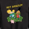 Boys' - Hey Arnold! - Arnold, Gerald and Abner Graphic Long Sleeve Fleece Sweatshirt - 2 of 4