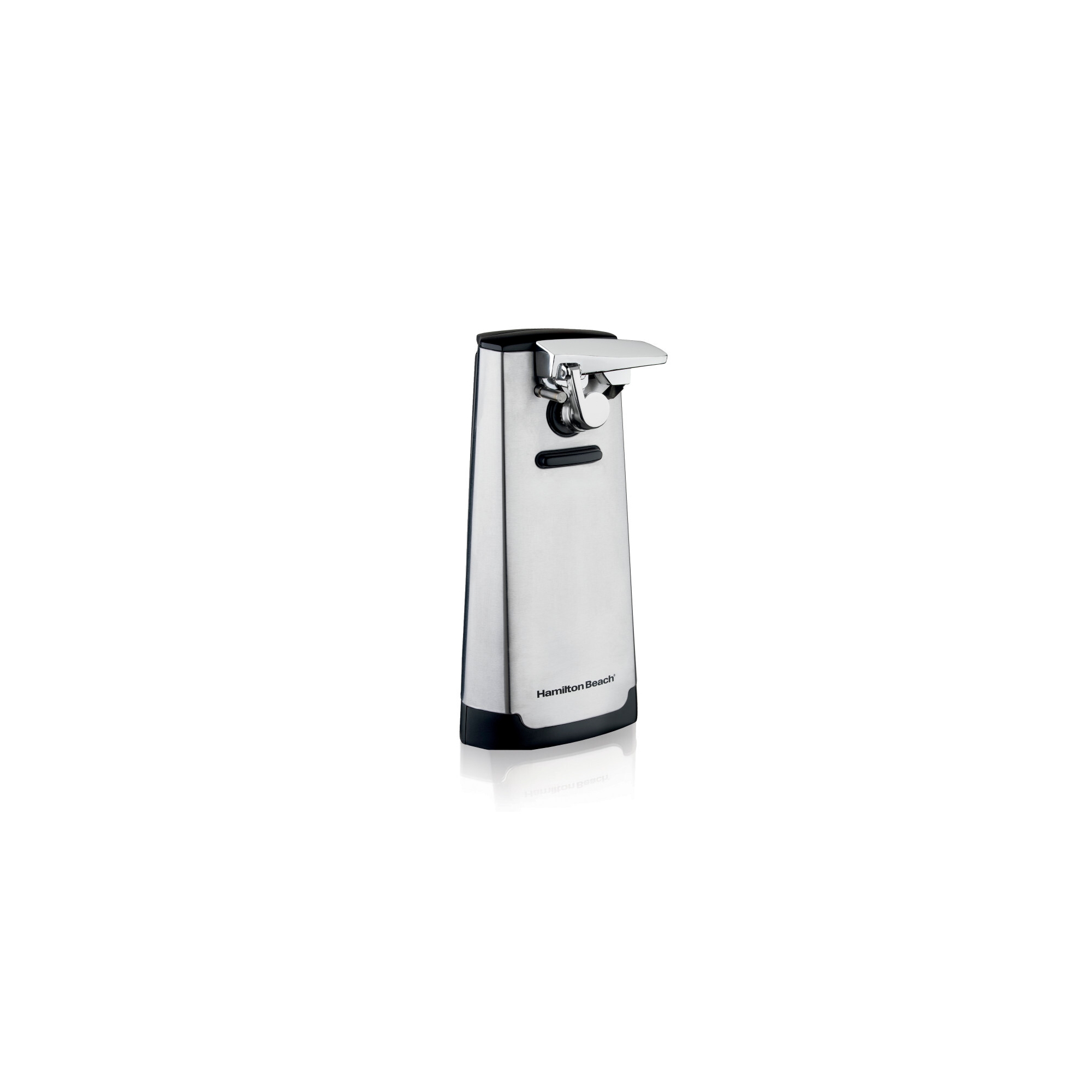 Hamilton Beach Can Opener: Electric, Freestanding, Silver, Metal, 1 Year Warranty, 9" Height, 4.6" Width, 1.79 lbs