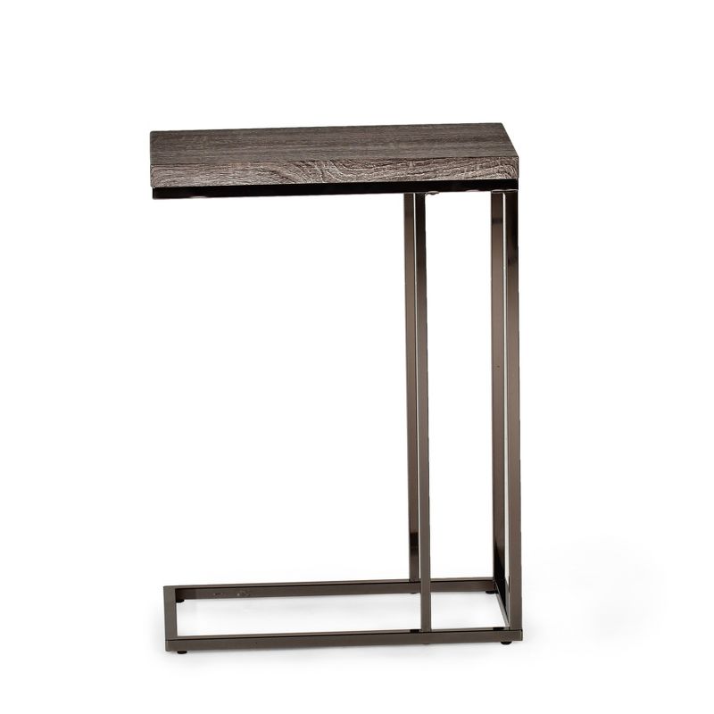 Lucia Chairside End Table with Nickel Gray - Steve Silver, 3 of 7