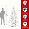 Snow Flocked Christmas Tree, Artificial Holiday Tree with 233 Tips, Full Shape, Metal Stand 4FT – Perfect for Home, Office, Apartment Decoration - 3 of 4