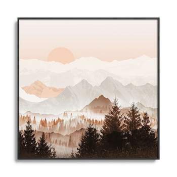 Iveta Abolina Cinnamon Peak Metal Framed Art Print - Deny Designs