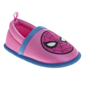 Marvel Spiderman Slippers for Kids' The Amazing Spidey House Shoes Indoor Cozy Plush Slippers Size (Toddler/Little Kids) - 1 of 4