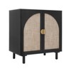 SKRAN Rattan Buffet Cabinet with Storage, Sideboard Cabinet with Solid Pine Legs, Accent Wood Cabinet for Dining Room, Kitchen - 2 of 4