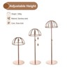 Unique Bargains Adjustable Stainless Steel Modern Design Tabletop Use Hat Display Stand 2 Pcs - 3 of 3