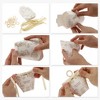 Unique Bargains Gift Boxes with Ribbons and Wood Rings 2.36"x2.36"x3.94" Champagne 20 Pcs - 3 of 4