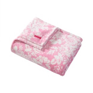 Betseyville 50"x70" Betsey Johnson Cottage Floral Throw Blanket Pink - 1 of 4