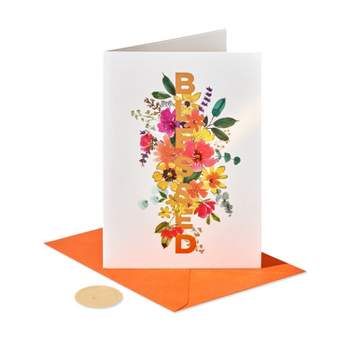 Thanksgiving Cards Blessed Lettering - PAPYRUS